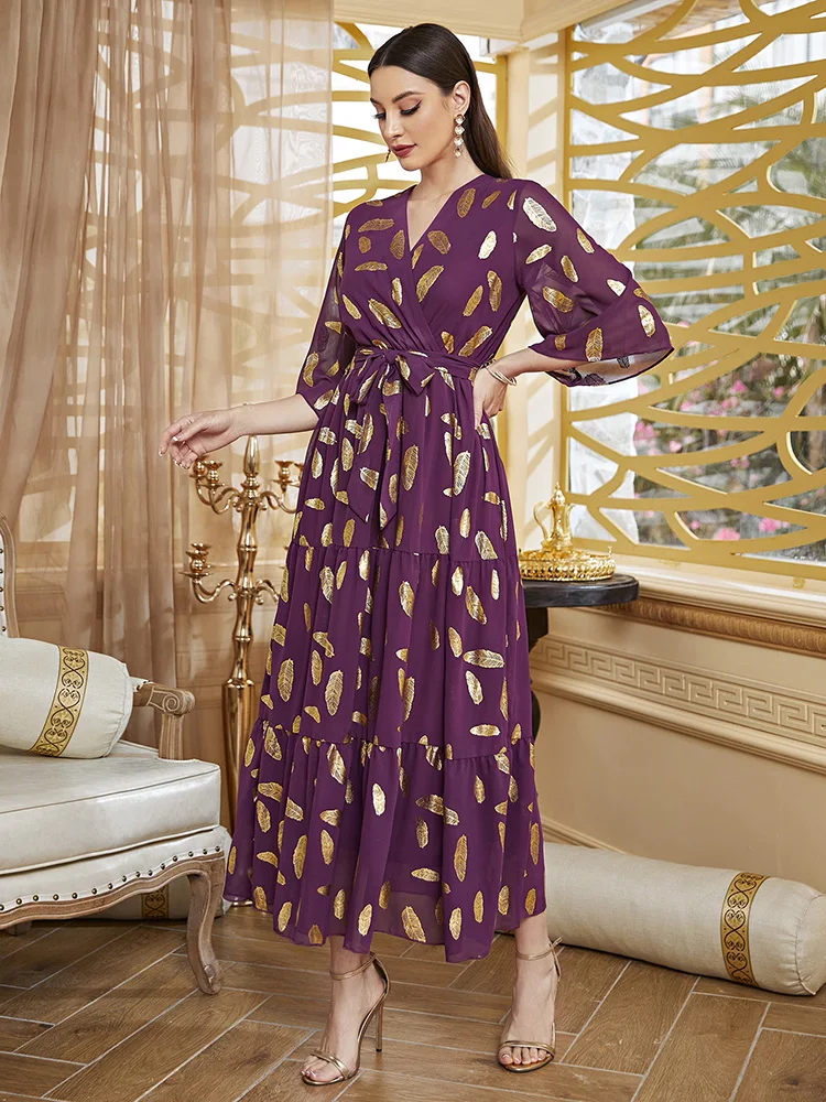 

TOLEEN Women Casual Elegant Maxi Long Dresses 2022 Summer Luxury Sequin Belted Arabic Turkish African Evening Party Robe Vestido