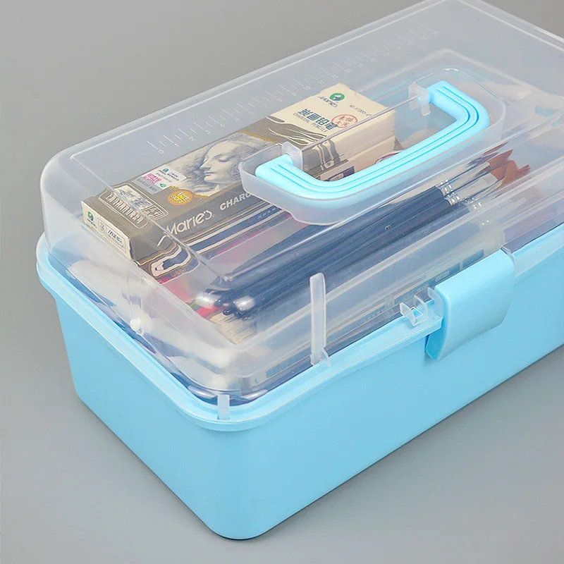 Прозрачный Большой Складной Ящик Для Хранения Штампов Восковой Скрапбукинга