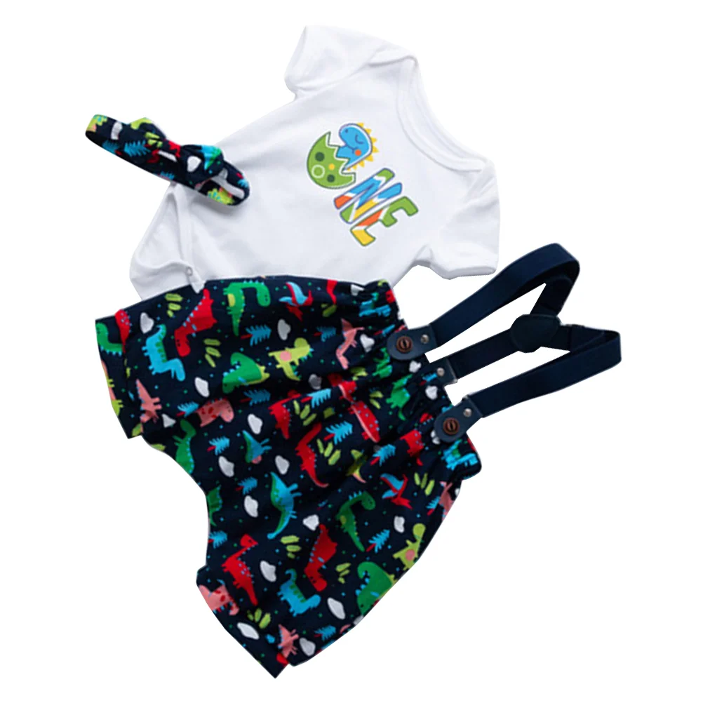 

1 Set Baby Boys Romper Suspender Pants Newborn Toddler Clothes Cool Outfits
