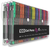andstal 100 colors color ink gel pens set for adult coloring watercolor pen art supplies papeleria kids gift school stationery