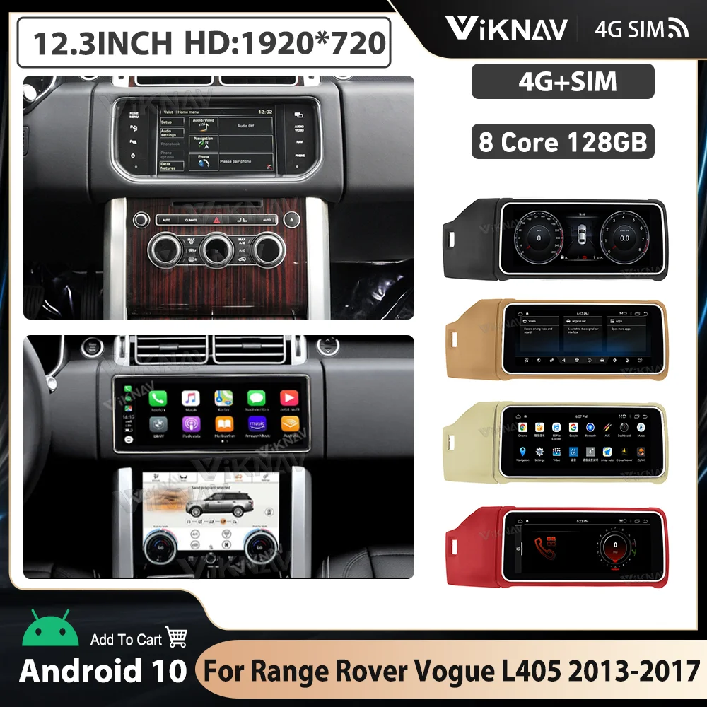 

12.3 Inch For Land Rover Range Rover Vogue L405 Carplay 2013-2017 Car Radio Multimedia Player GPS Navigation Head Unit