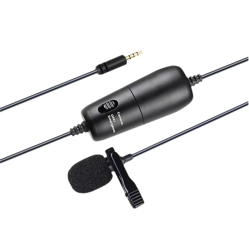 

Professional Grade 3.5Mm Lavalier Microphone Perfect For Iphone Or Camera For Blogging Vlog Recording Video