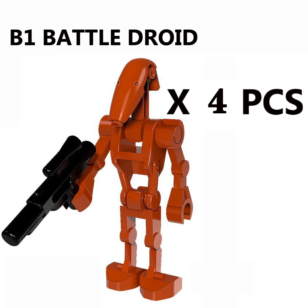 Disney R2-D2 BB-8 C-3PO RO-GR ROGER IG88 Super Battle Buzz Droid Building Blocks General Grievous Bricks Action Figure Kids Toys images - 6