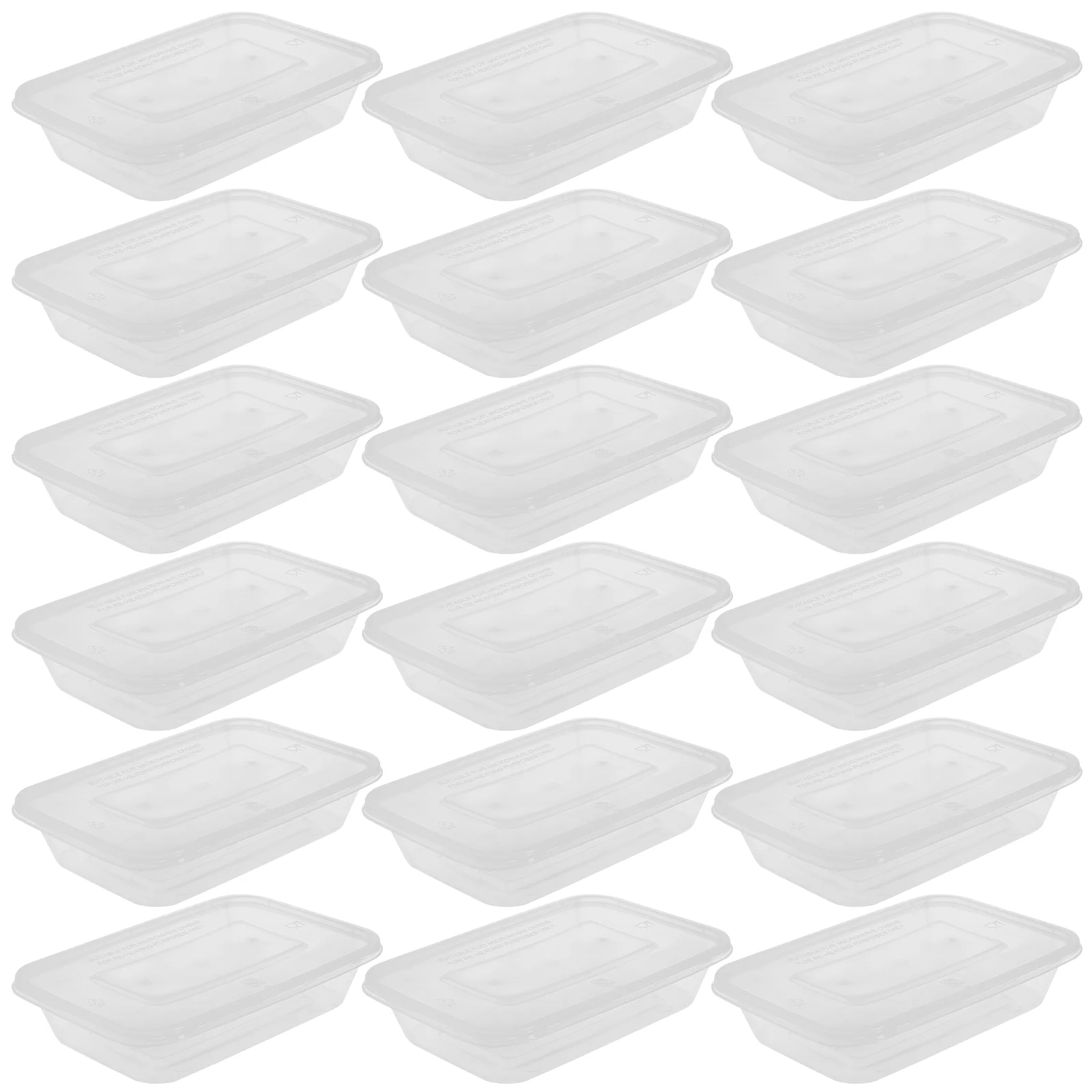 

25pcs Microwavable Airtight Stackable Clear Reusable Freezer Containers Freezer Boxes Freezer Storage Boxes