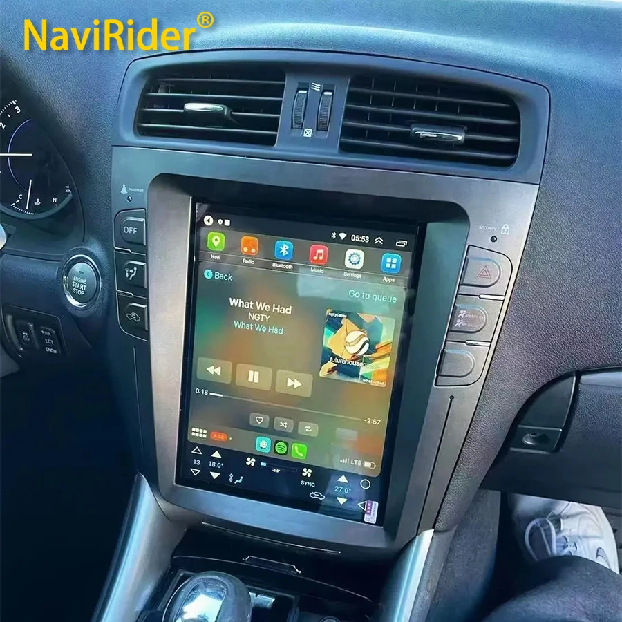 Автомобильная стереосистема Android 14 для Lexus IS IS250 2008-2010 IS220 радио с сенсорным