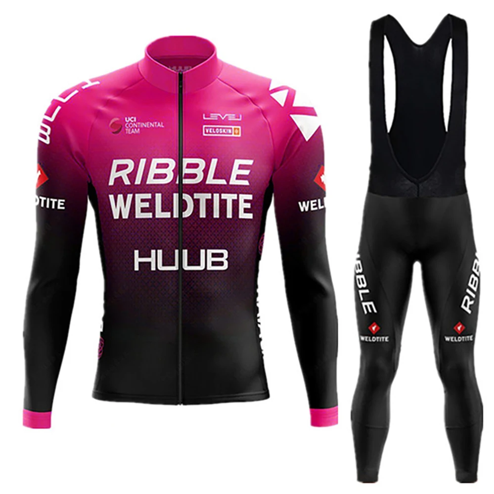

2022 Long sleeve Cycling Jersey Set HUUB Cycling Clothing Autumn Men Road Bike Shirt Suit Bicycle Tights MTB Maillot Culotte