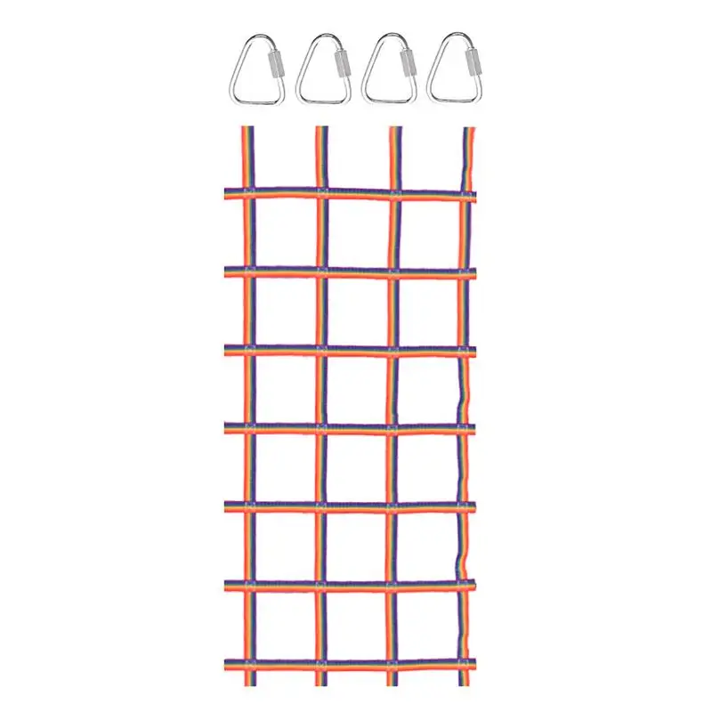 

Climbing Cargo Net For Kids Portable Cargo Net 89''x46'High Strength Polyester Ladder Monkey Bars For Slackline