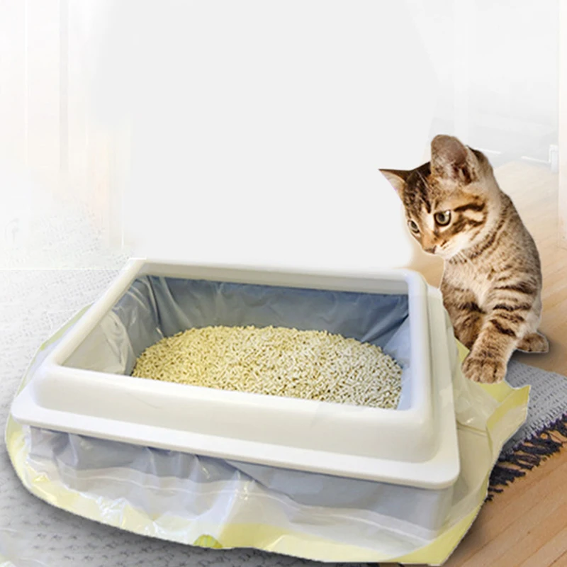 

7Pcs Cat Litter Bag Sand Bags Hygiene Elastic Kitten Pet Supplies Professional Practical Garbage S/M/L