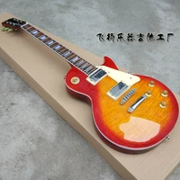 sunburst color lp electric guitar mahogany body rosewood fingerboard free shipping