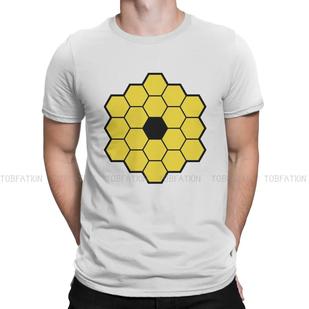 

Cute Round Collar TShirt James Webb Space Telescope JWST Pure Cotton Basic T Shirt Men Tops Individuality Hot Sale