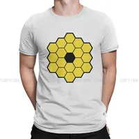 Cute  Round Collar TShirt James Webb Space Telescope JWST Pure Cotton Basic T Shirt Men Tops Individuality Hot Sale