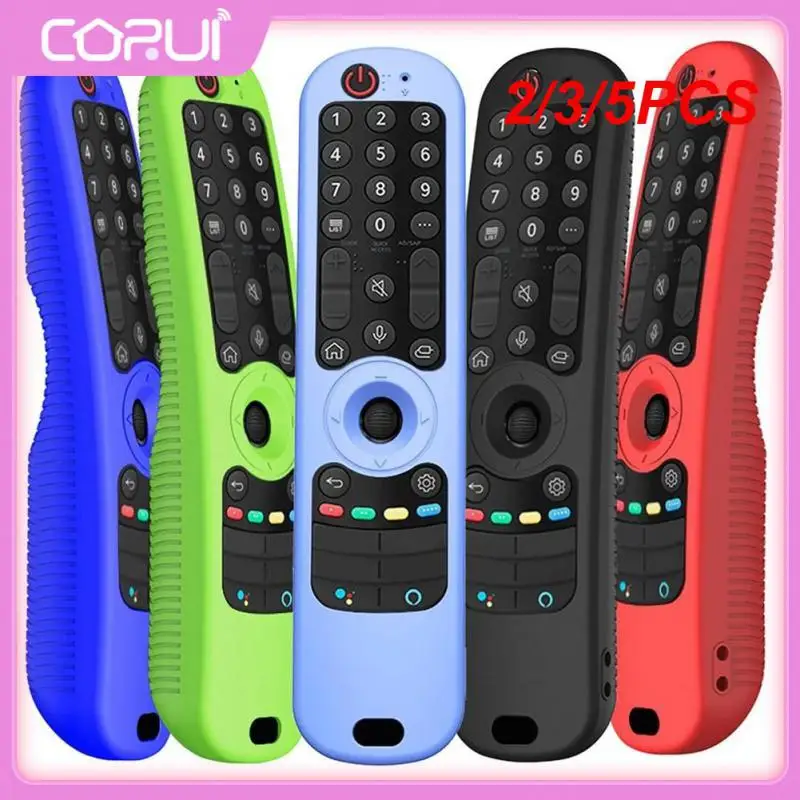 

2/3/5PCS Silicone Case Washable Skid-proof Remote Control Cover Shockproof Soft Protective Case