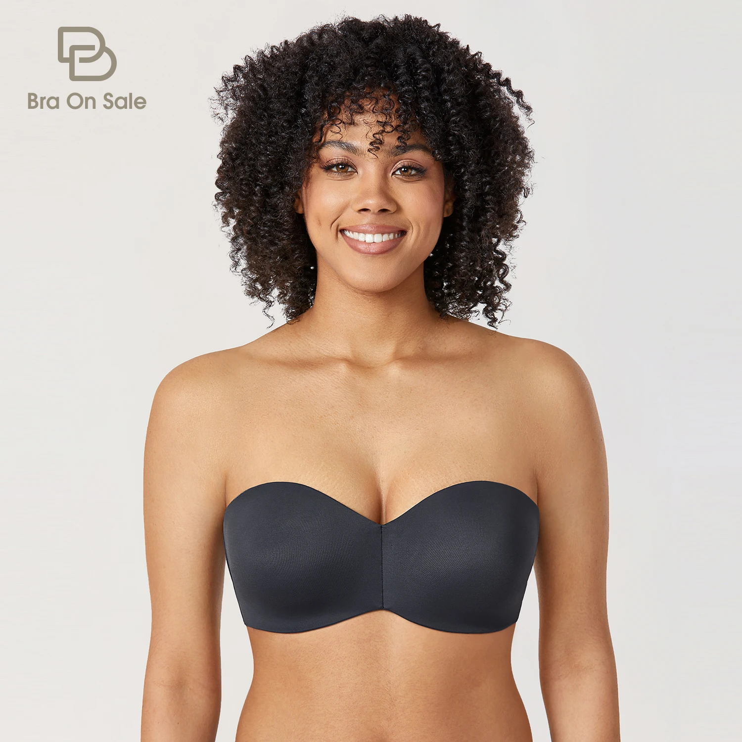 Women's Non-padded Underwire Minimizer Support Multiway Strapless Bra Big Size Anti-slip