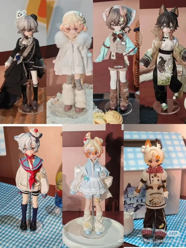 Фото Оригинальные куклы Mirai в коробке, серия Furry, 1/8 BJD, аниме-фигурка, модель персонажа, украшение для стола, коллекционная игрушка, подарок №2