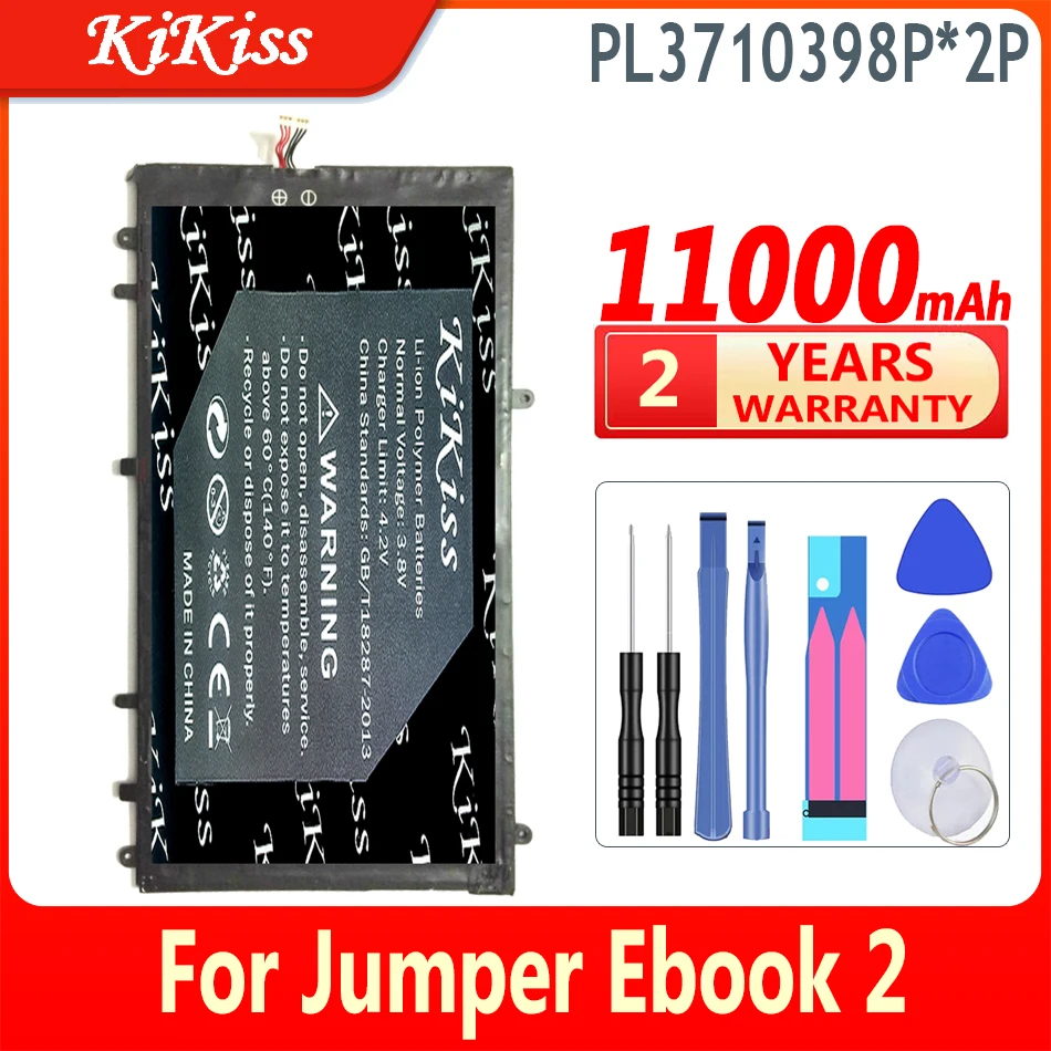 

11000mAh KiKiss Powerful Battery PL3710398P*2P For Jumper Ebook 2 Ebook2 Se 12 Se12 4G Laptop PC Batteries