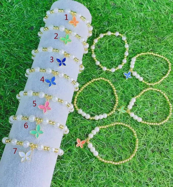 

1 шт., браслет из сплава с жемчужинами и бусинами