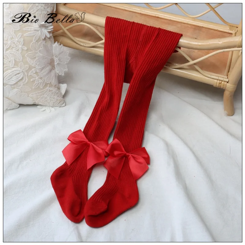 

Baby Girls Pantyhose Think Cotton Princess Fashion Cotton Baby Spring Autumn Bowknet Kids 1-6T Infant Girl Pants Leggings Socks