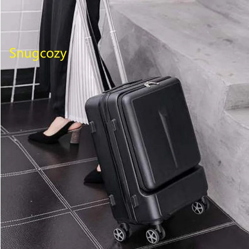 

Snugcozy High-grade materials Front flip business computer suitcase 20/24 inch size PC Wheel Spinner brand Travel Luggage