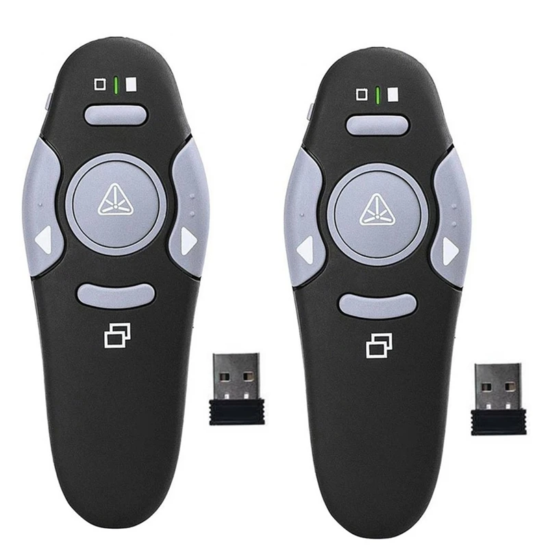 

Беспроводная USB-ручка для презентаций Powerpoint с пультом ДУ, 2 шт.