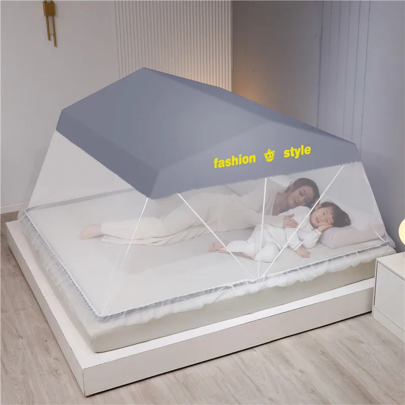 Складная противомоскитная сетка без дна не требующая установки Двухъярусная