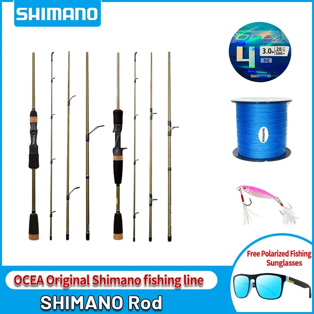Shimano Max Steel Rod Carbon Spinning Casting Fishing Rod with 1.8m 2.1m Baitcasting Rod for Bass Pike Fishing/Fishing line 1