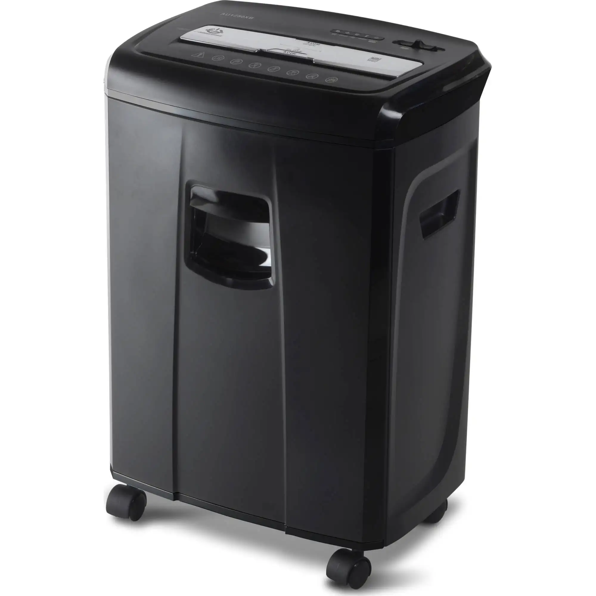 

12-Sheet Crosscut Paper and Credit Card Shredder with Pullout Basket