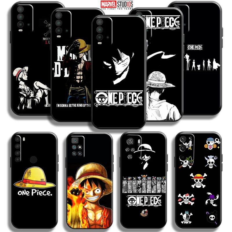 

Anime One Piece Luffy For Xiaomi Redmi Note 10 5G 10S 10T 9 9S 9T 8 8T Pro Redmi 10 9 9AT 9T 9C 8 8A Phone Case Liquid Silicon