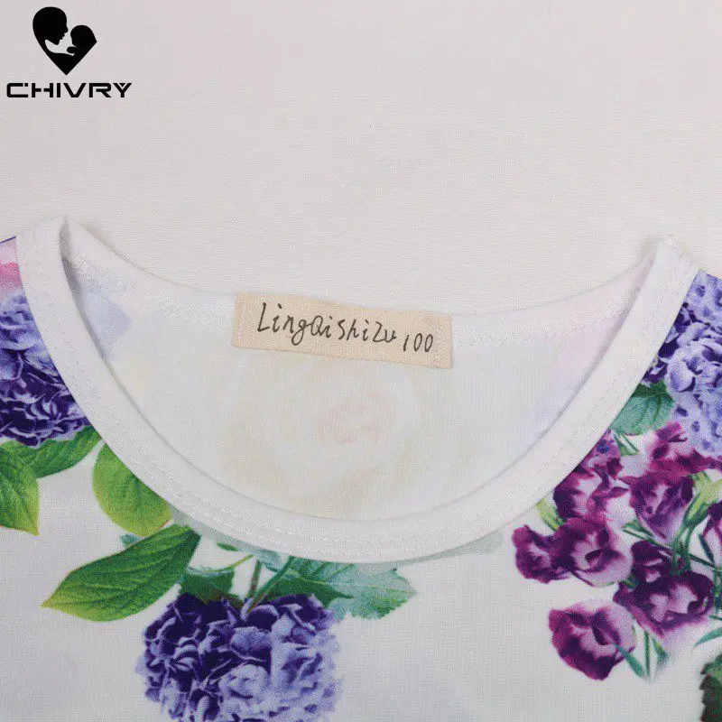 Chivry Summer 2021 New Little Girls Sleeveless A-line Princess Dress Baby Girls Kids Casual Unicorn Print Sundress Vestidos