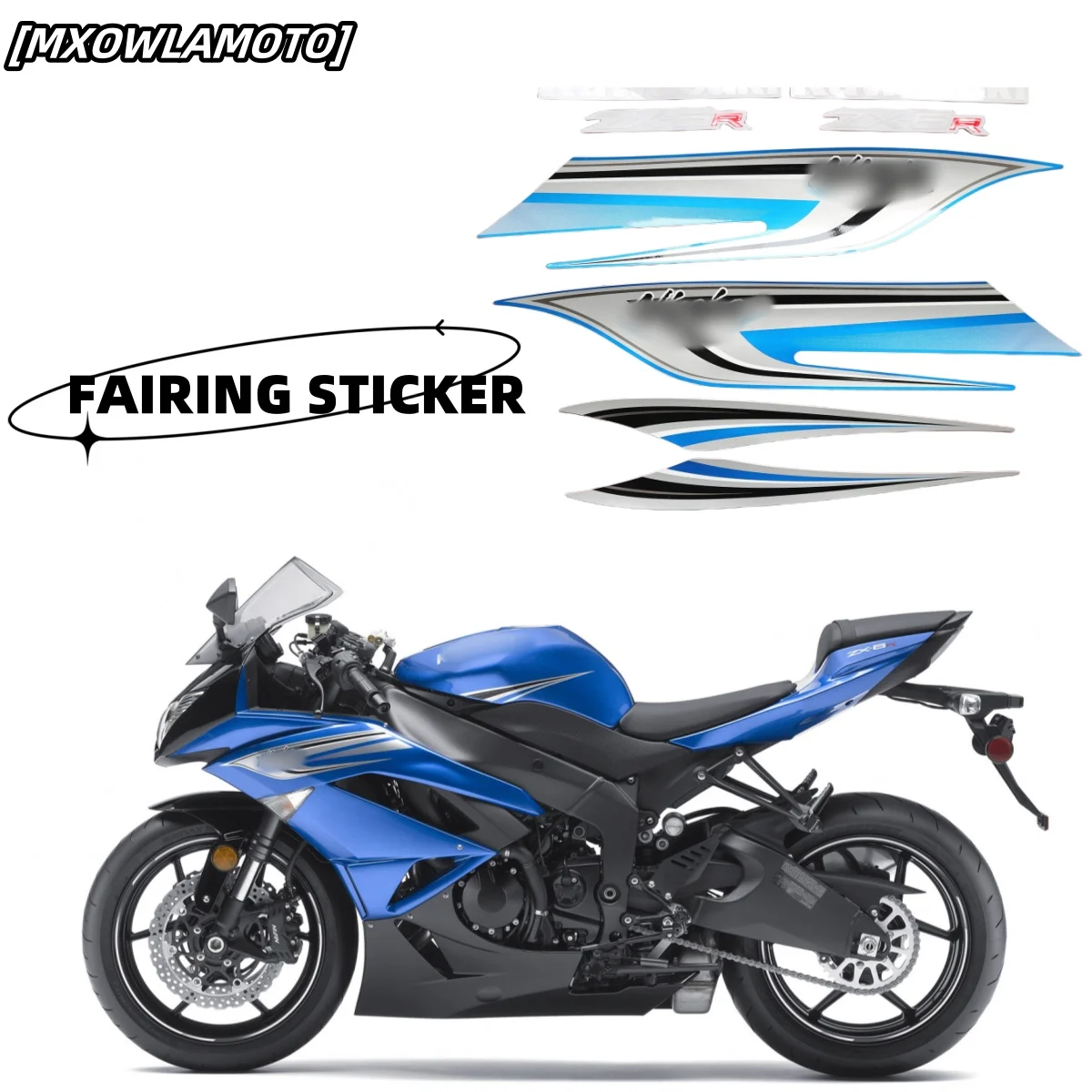 Для ниндзя ZX 6R ZX6R zx6r 636 обтекатель для мотоцикла полный комплект наклеек черная