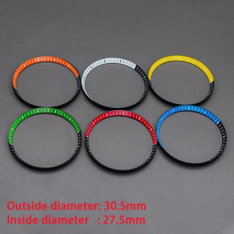 Mod 30.5*27.5mm Plastics Watch Chapter Ring Fits Seiko SRPD SKX007 SKX009 6105 6309 For NH35 NH36 Movement Watch Cases Repair