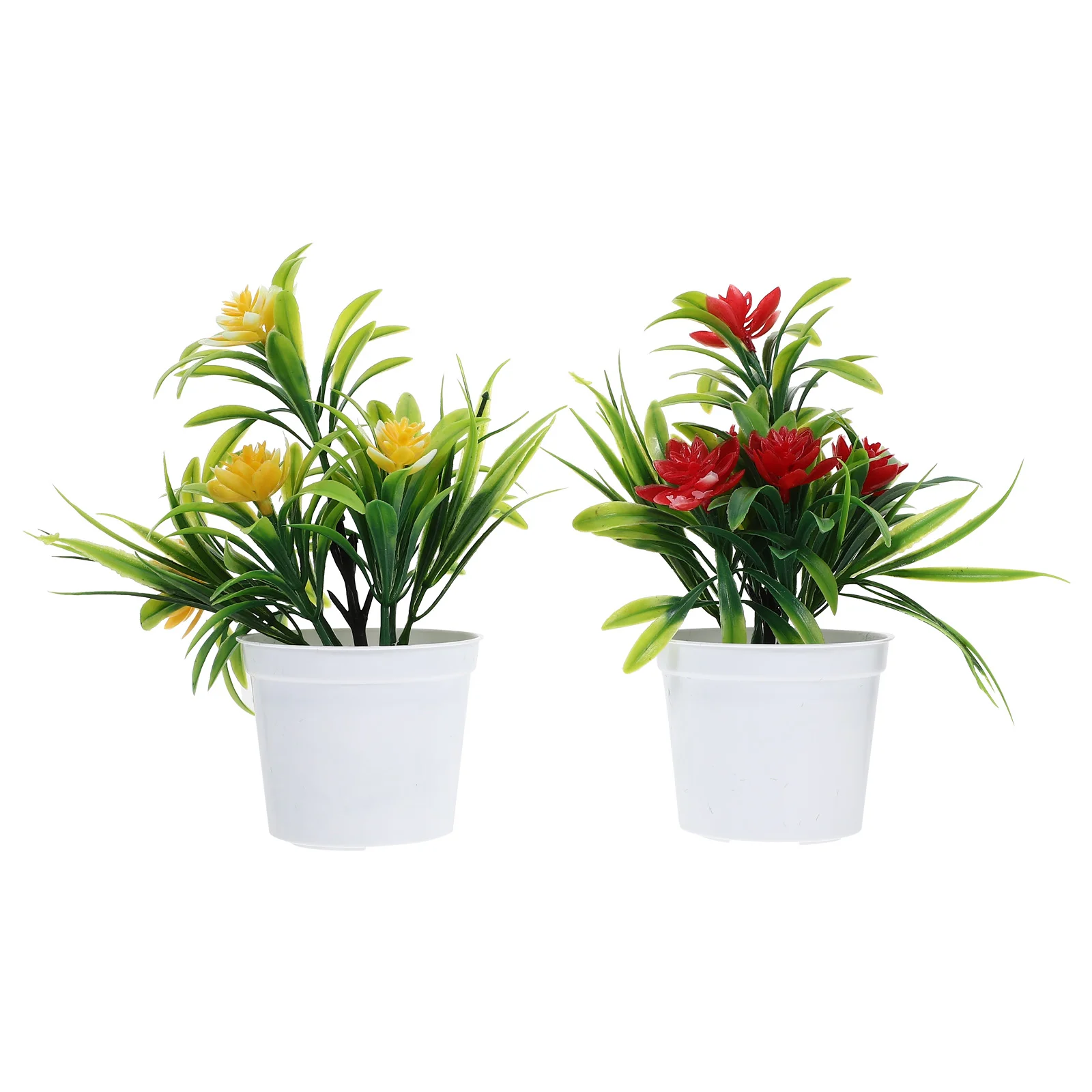 

Bonsai Figurines Plants Decor Small Fake Ornaments Faux Bulk Table Potted