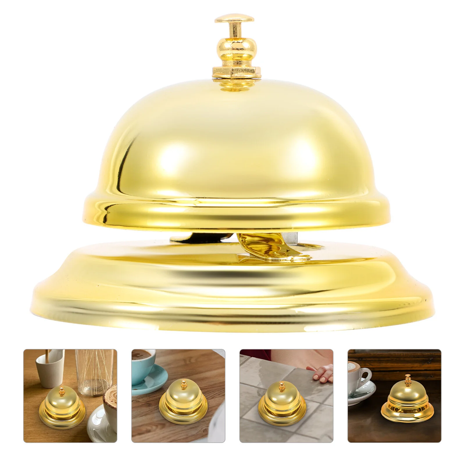 

Винтажный Свадебный декор, музыкальный колокольчик, звеньевой ручной прижимной счетчик 8,5x8,5 см, стол, золотой сплав, столовый