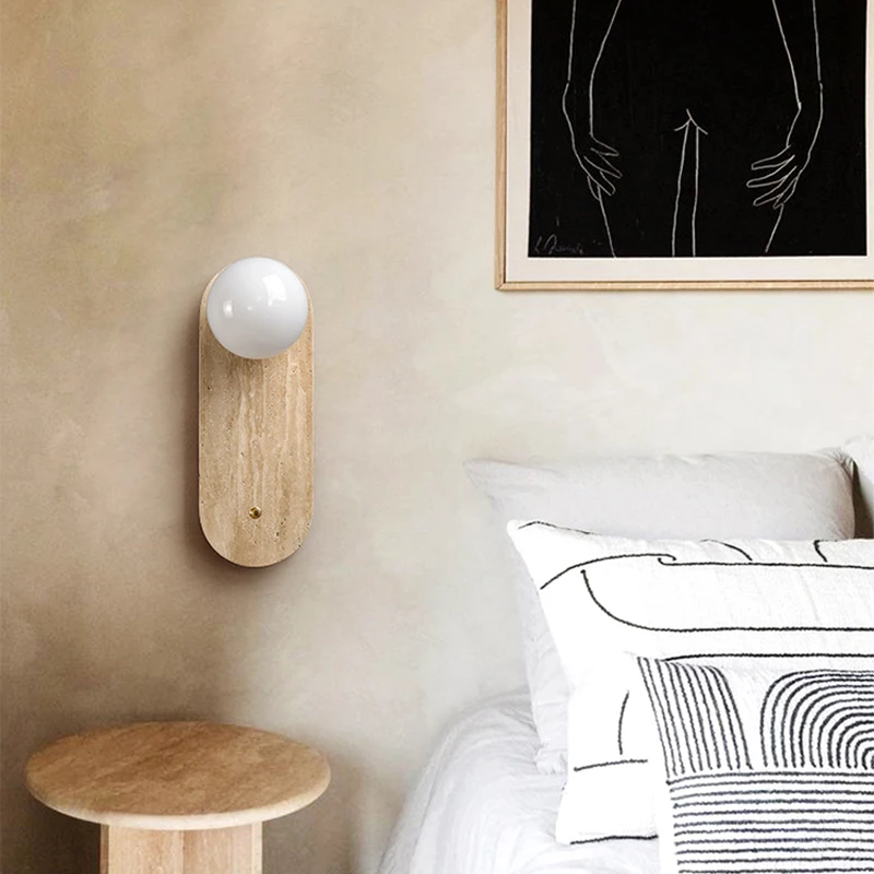 Прикроватный балкон коридор желтый пещерный камень декоративный настенный