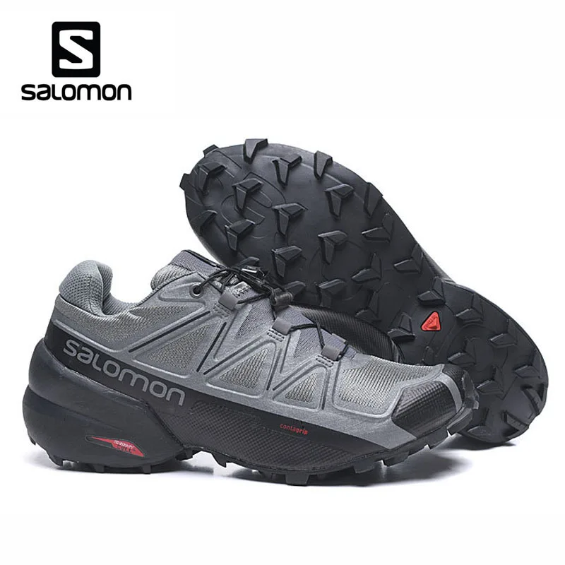 Original Salomon Speed Cross 5 Men Running Shoes Outdoor Athletic Sport Salomon Shoes Speedcross 5