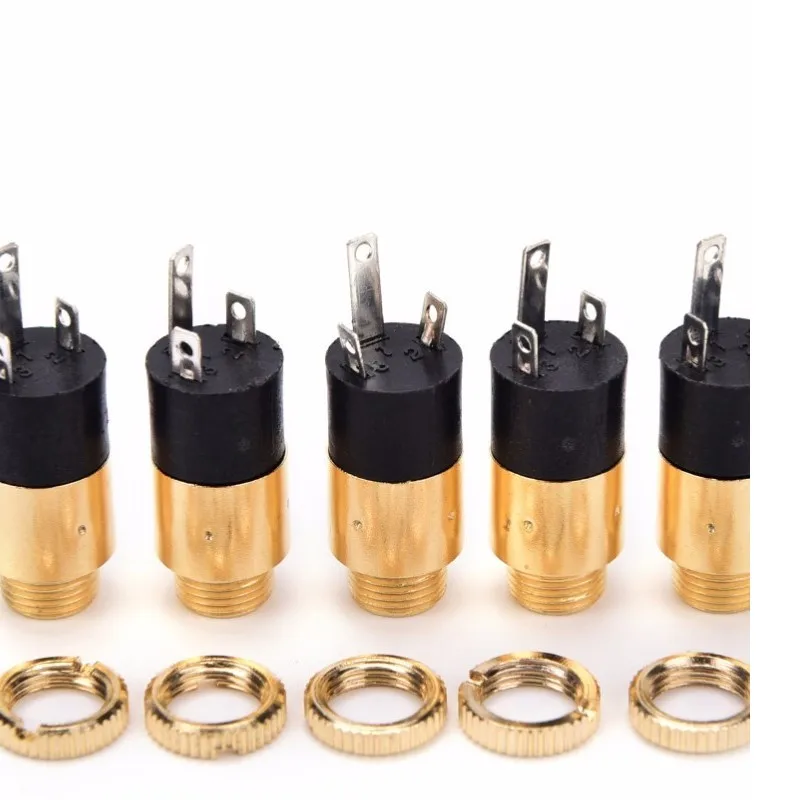 

5pcs PJ392 Stereo Female Sockect Jack 3.5 Audio Headphone Connector 3.5mm Stereo Headphone Audio Video Jack Socket Plug