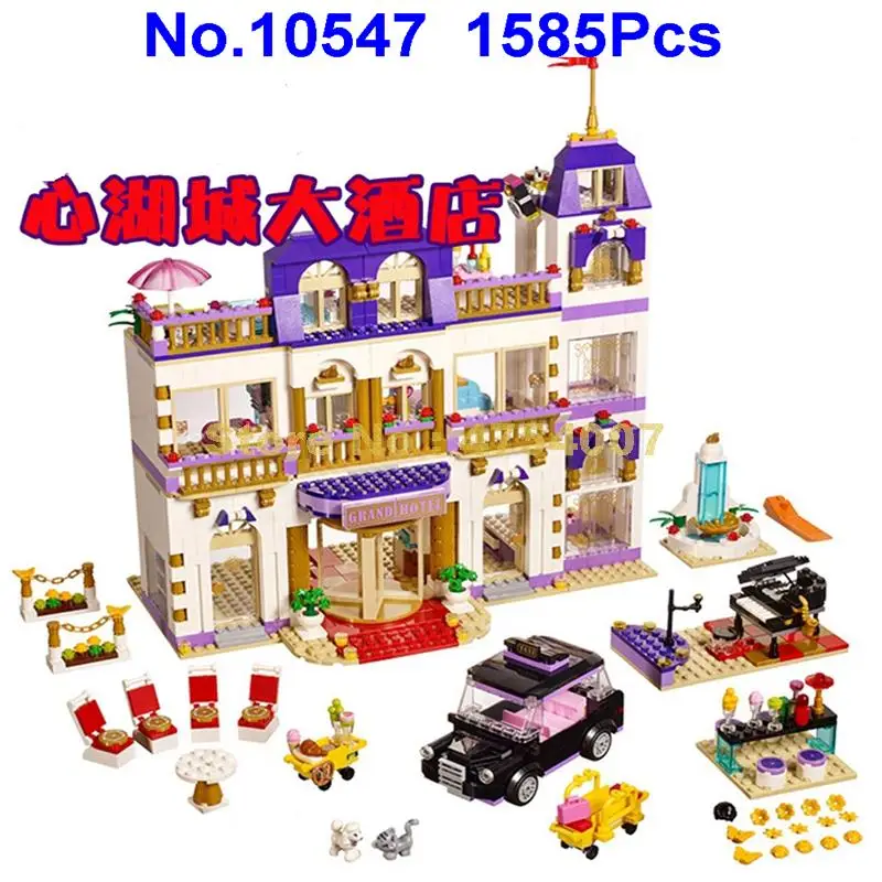 

Bela 10547 строительные блоки для девочек, друзей, сердечного озера, Grand Hotel, детские развивающие блоки «сделай сам», игрушки, рождественские пода...