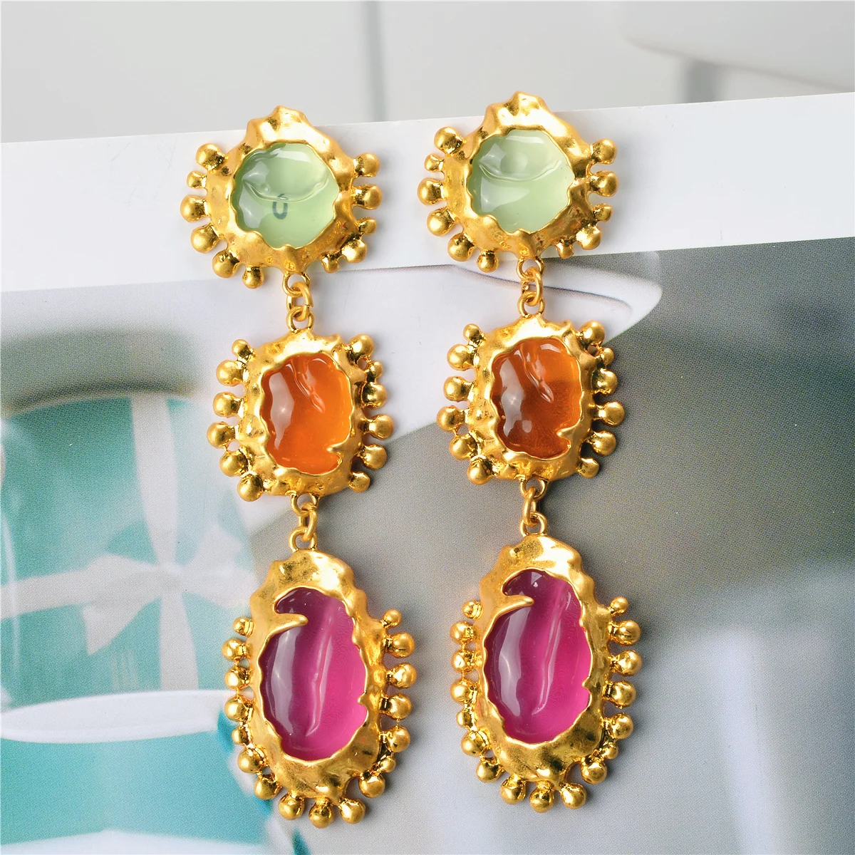 Винтажные инкрустированные кристаллами Длинные женские серьги-кисточки с кристаллами женские банкетные украшения в подарок