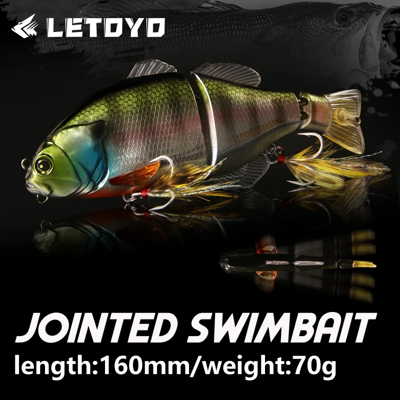LETOYO 160 мм 70 г соединенные искусственные приманки для морской рыбалки 2 5 унции