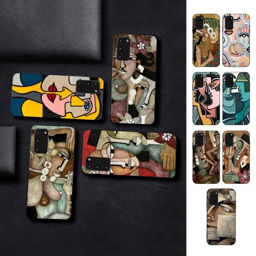 

Picasso Abstract Art Painting Phone Case For Samsung S 9 10 20 21 22 23 30 23plus lite Ultra FE S10lite Fundas