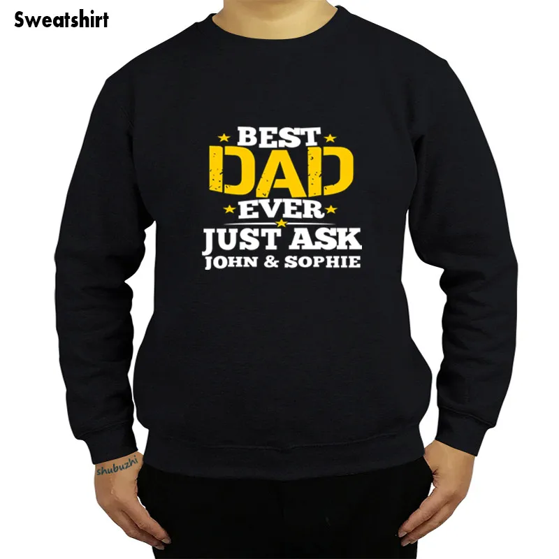 

Новое поступление, повседневный мужской свитшот, крутая индивидуальная Толстовка best dad ever, свитшот на День отца, shubuzhi, персонализированный б...