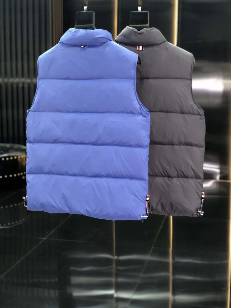 TB THOM Down Vest Men Solid Warm Men Women Parka Ladies Sleeveless Waistcoat Autumn Winter Sports Female Duck Down Waistcoat