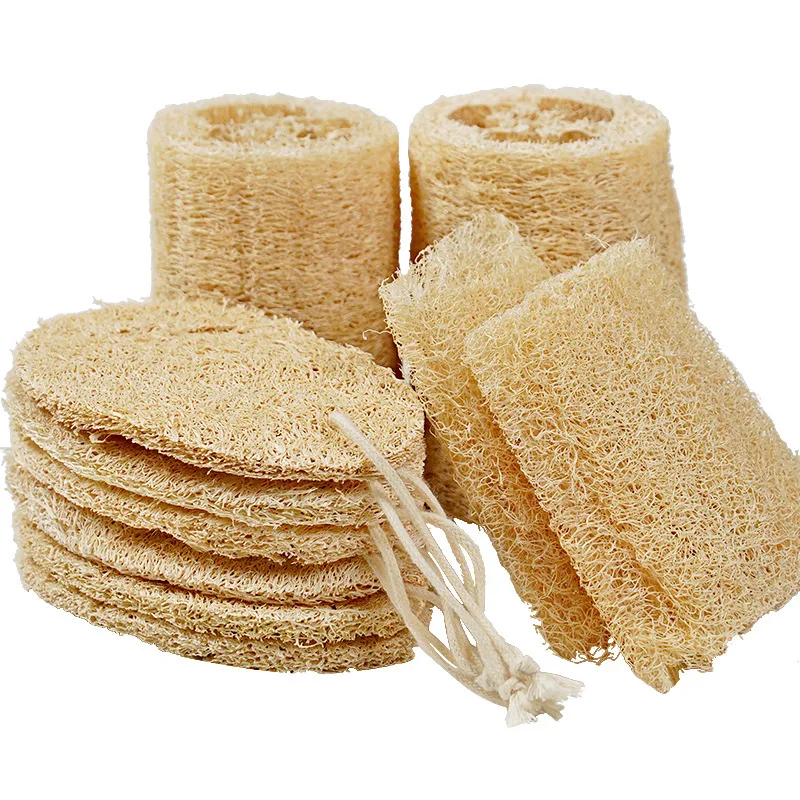 100% Natural Loofah Exfoliating Body Sponge Loofah  Scrubber for Bath Skin Care In Bath Spa Shower Wholesale Body Bath Brush