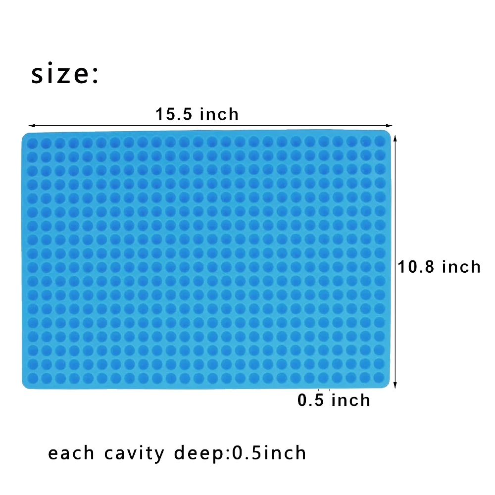 

468-Cavity Small Round Silicone Chocolate Drops Mold,Semi Sphere Gummy Sweet Candy Molds Pet Treats Baking Mold