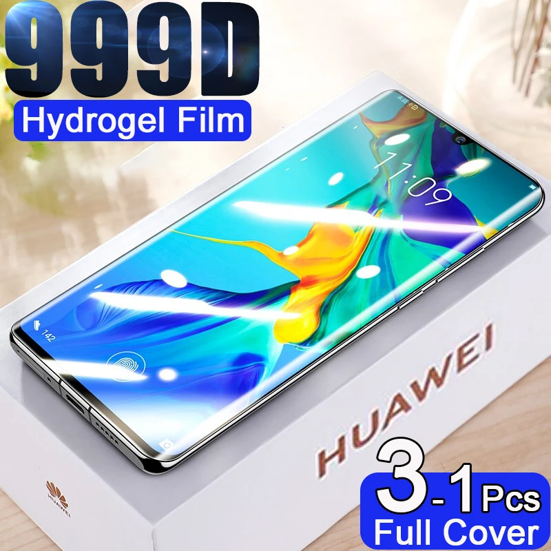 hydrogel film screen protector for huawei p30 p20 p50 pro p40lite protective film for p smart y6 2019 mate40 30 20 por not glass free global shipping