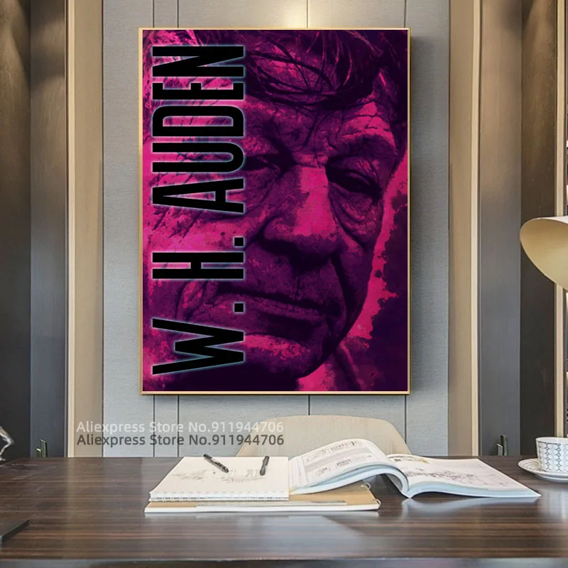 Wyстан хуг ауден постер холст картины настенная Печать художественные для