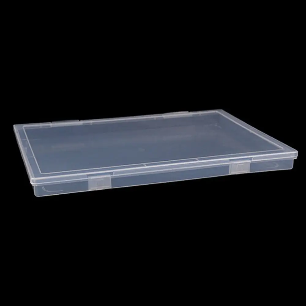 A4 Test Paper Storage Box Transparent Dust-Proof Lid Document Waterproof Portable Desktop Sorting Students