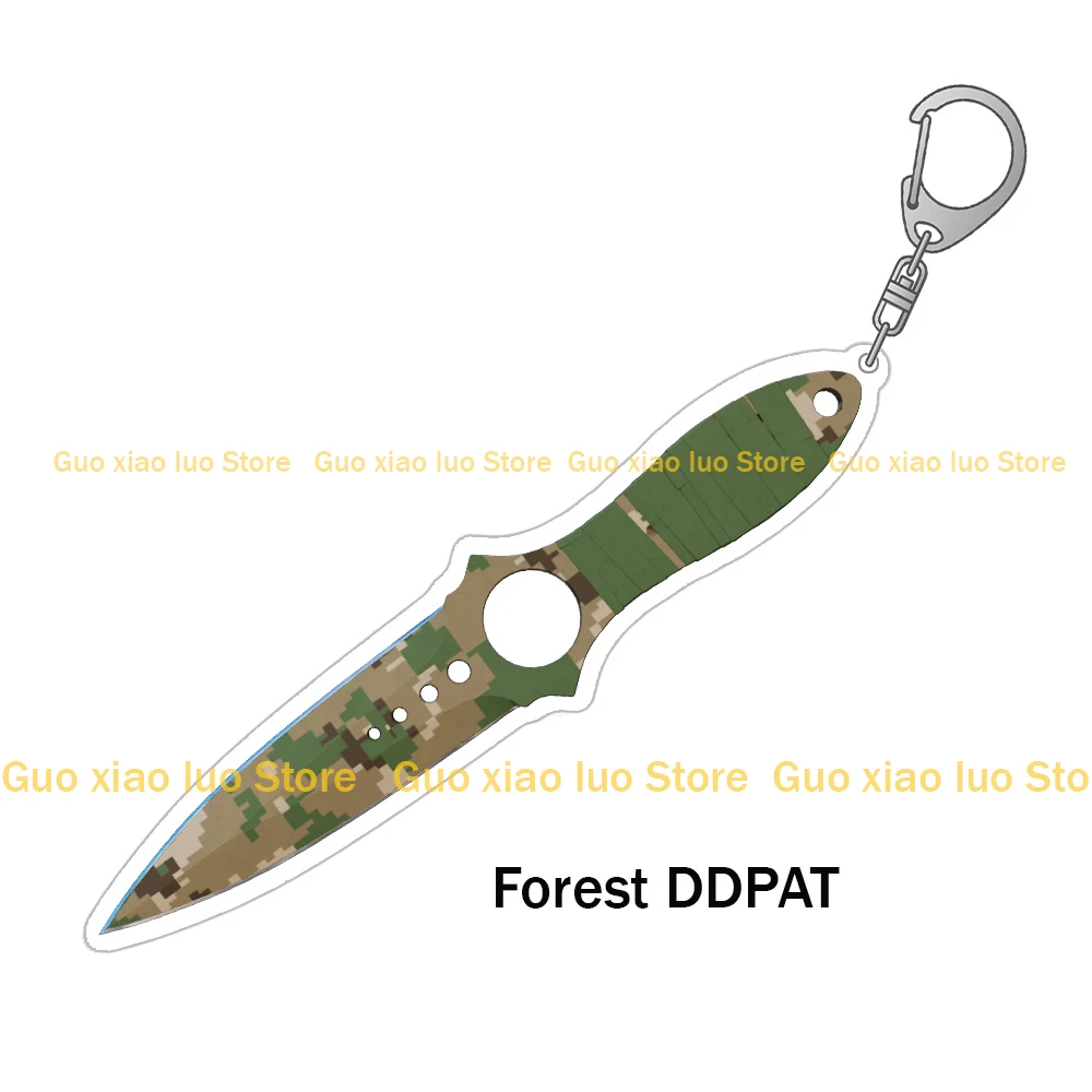 Guo Xiao Luo CS2 GO Game Совместные продукты Нож-скелет Fade Forest DDPAT Чехол Закаленные скины