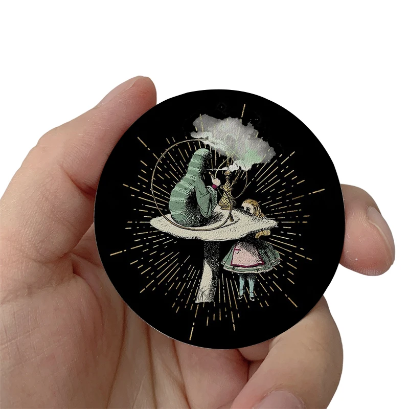 

Alice and Mushroom DIY Patches Clothes Hats Jackets Patch Stickers Iron On Patches thermoadhesive Leather Decoration Stickers