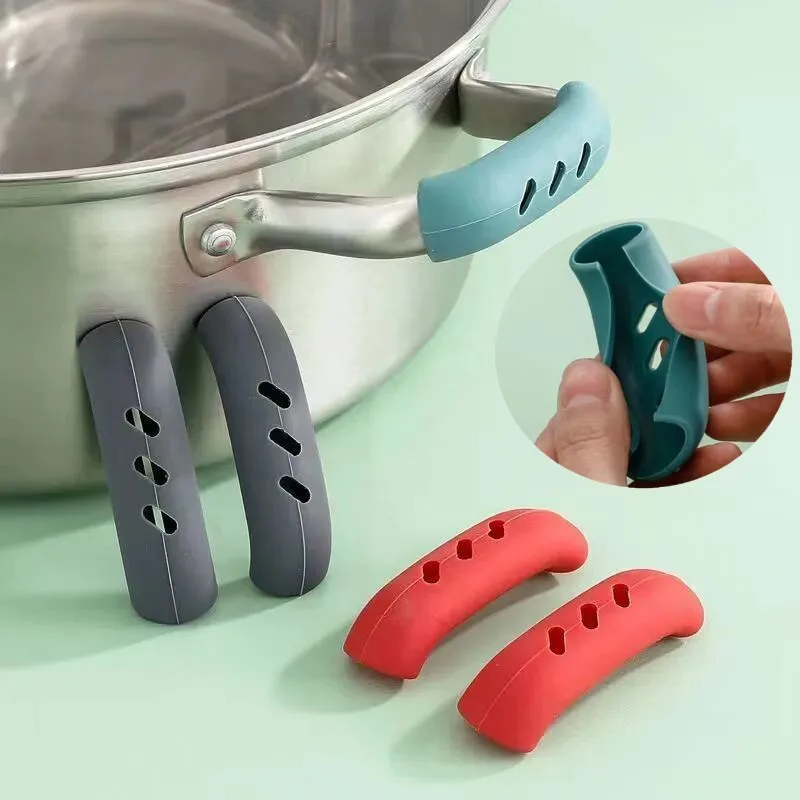 

2PCS Heat Insulation Oven Mitt Glove Casserole Ear Pan Pot Holder Oven Grip Anti Hot Handles For Pots Kitchen Accessories