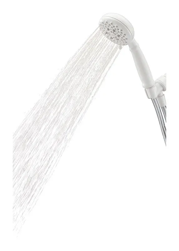 

White 5 settings Showerhead 2.5 gpm